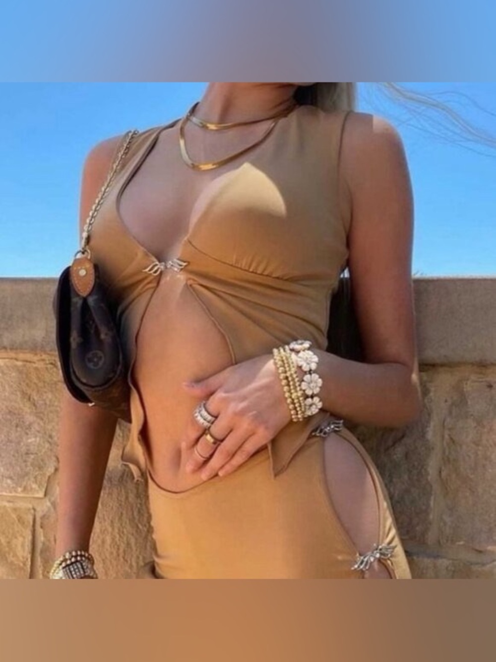 I.AM.GIA Kaia Camel Angel Clip Front Tank XS